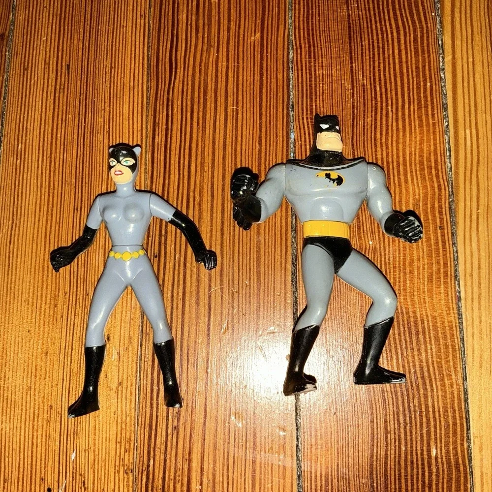 1993 Batman The Animated Series McDonald Series Batman And Catwoman  No Cape